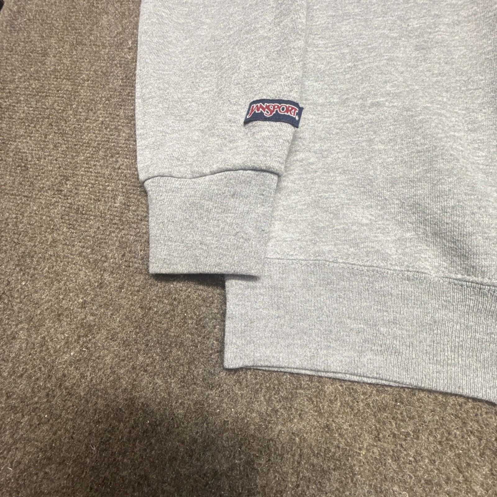 Jansport Vtg Notre Dame Crewneck Sweatshirt Size L Gray — image 7 of 8